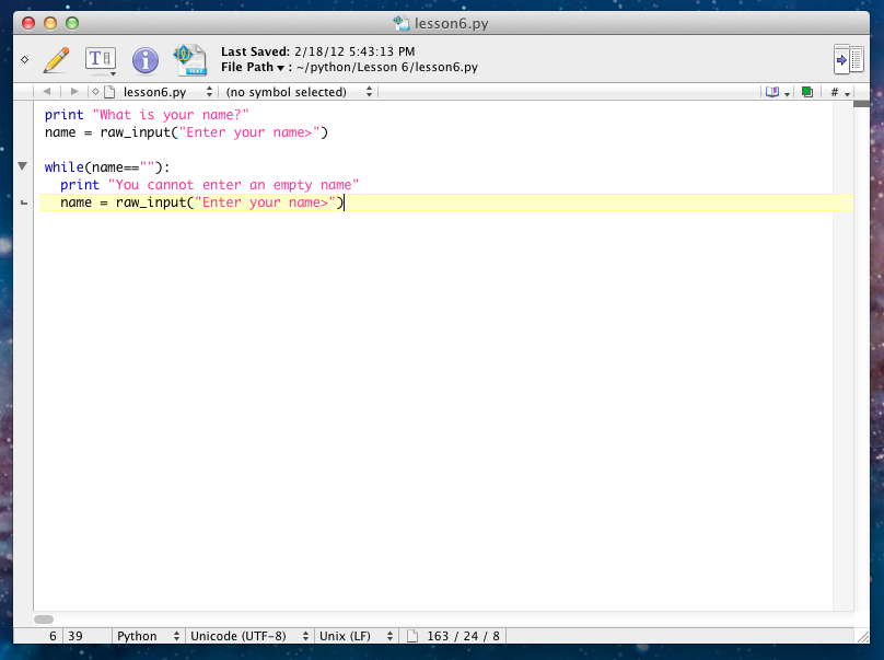 Getting Started with Python: Lesson 6 - Loops