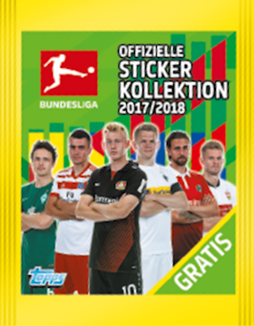 TOPPS Bundesliga 2017/2018 Fortuna Düsseldorf Logo Sticker 285 