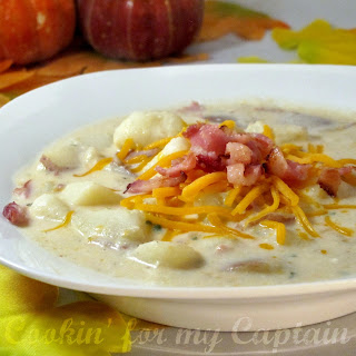 Cookin' for my Captain: Baked Potato Soup & Tips {linky}