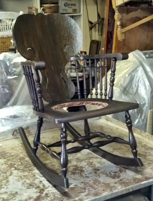 Frontier Furniture Repair and Restoration 1910's Mixed Wood Rocking