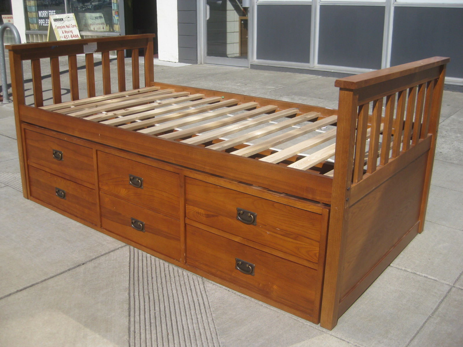 UHURU FURNITURE & COLLECTIBLES SOLD Twin Captain's Bed 165