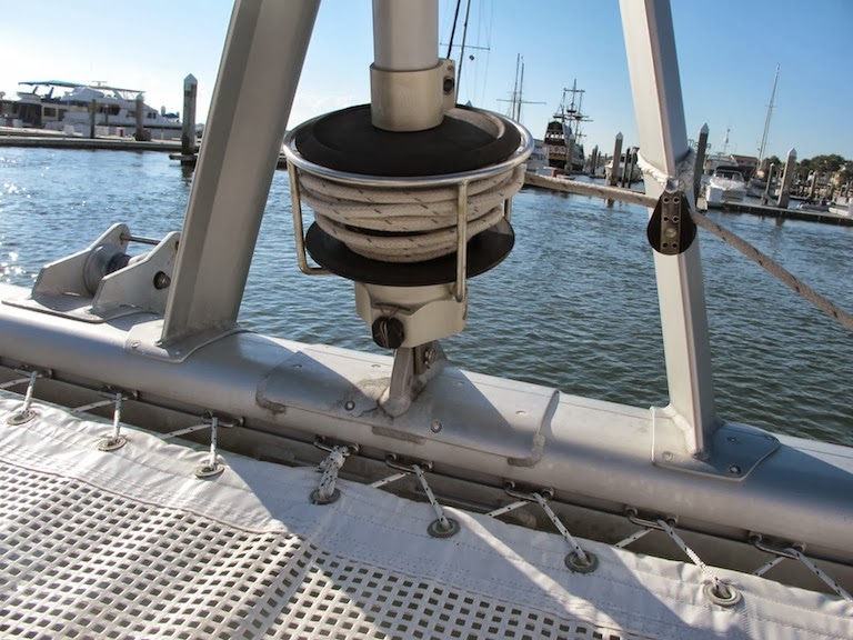 S/V LUX Feeding the Jib Furler