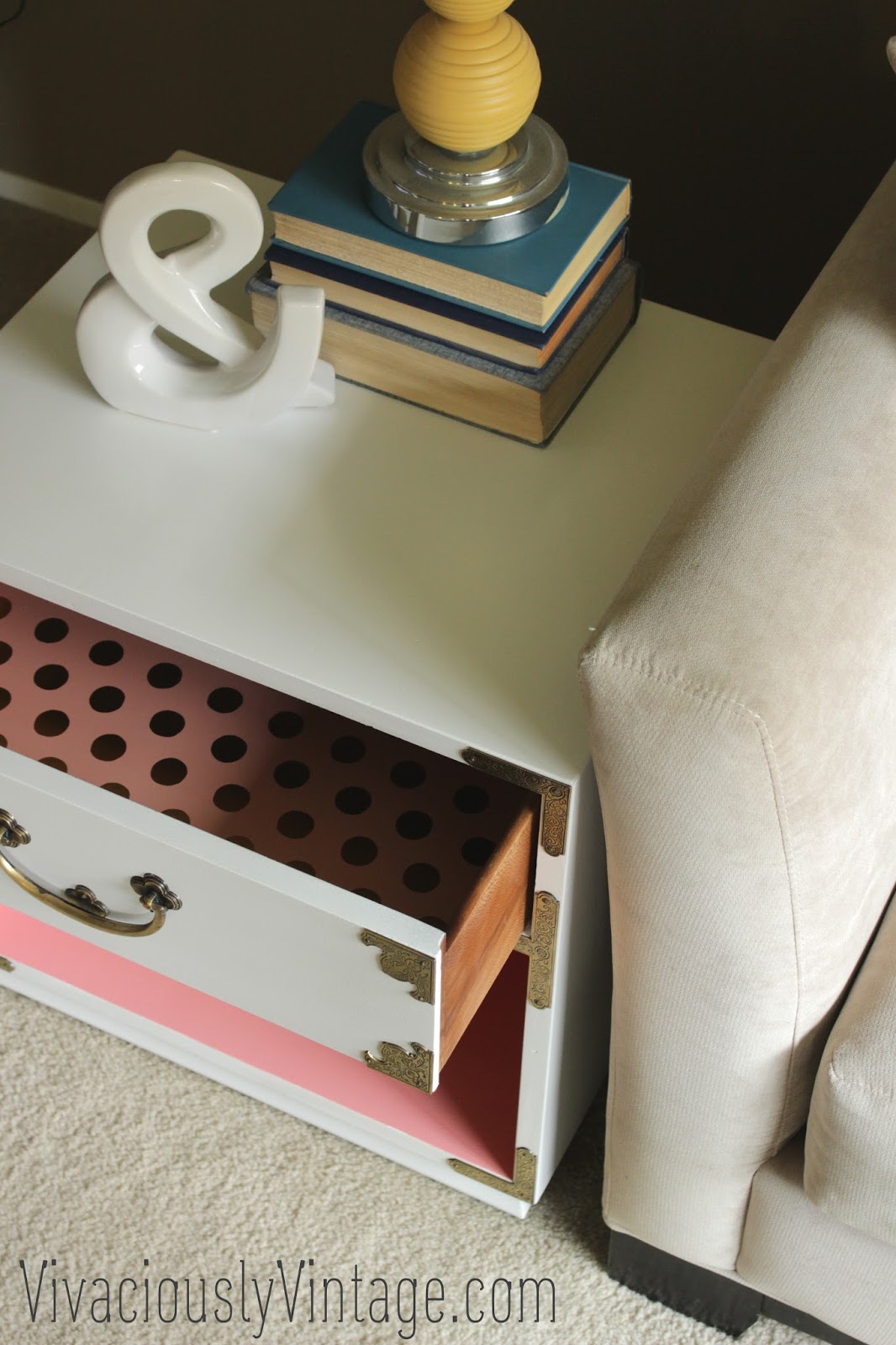 Vintage Campaign Nightstand