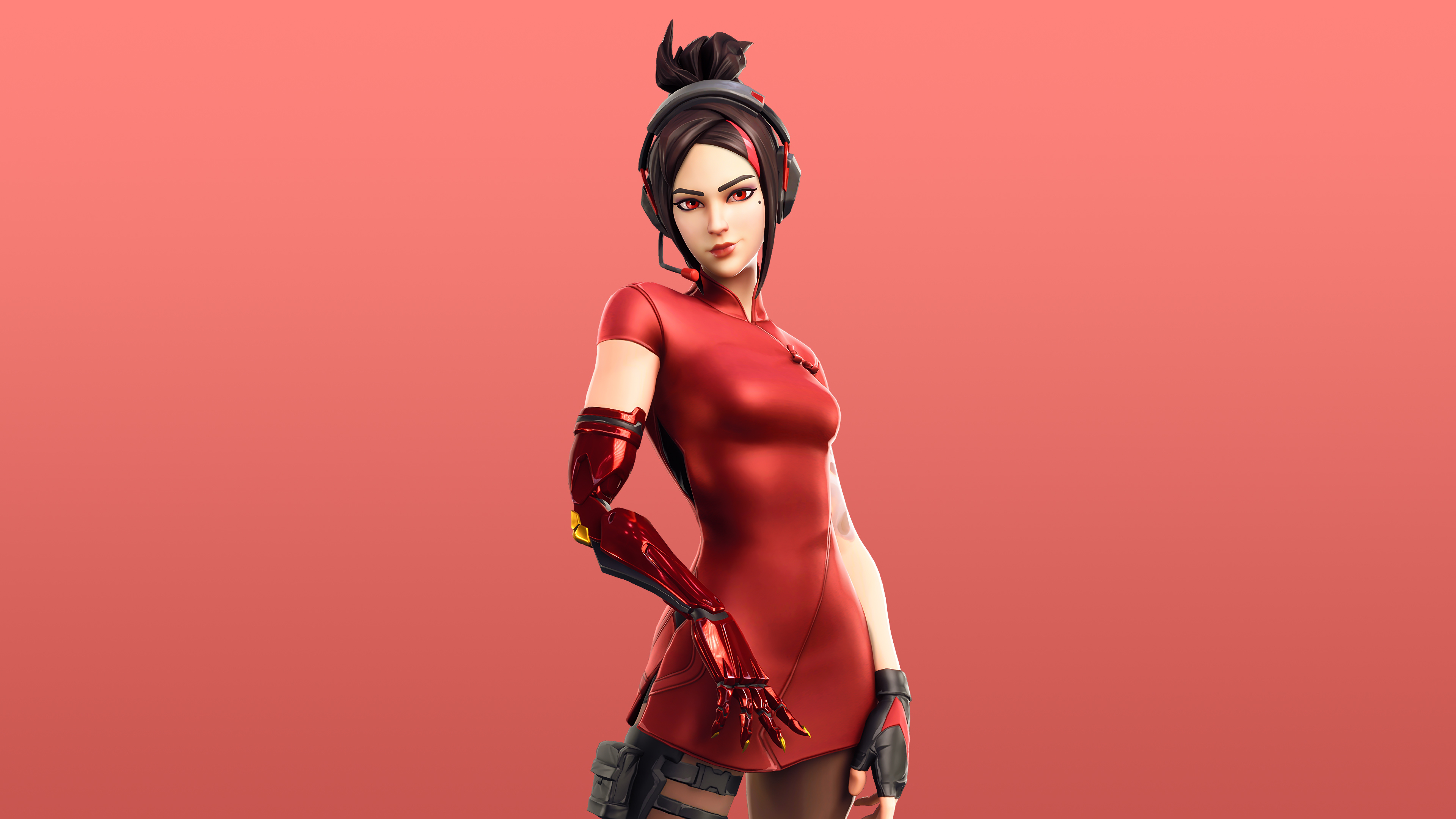 Fortnite Demi Season 9 Skin Outfit 4K. 