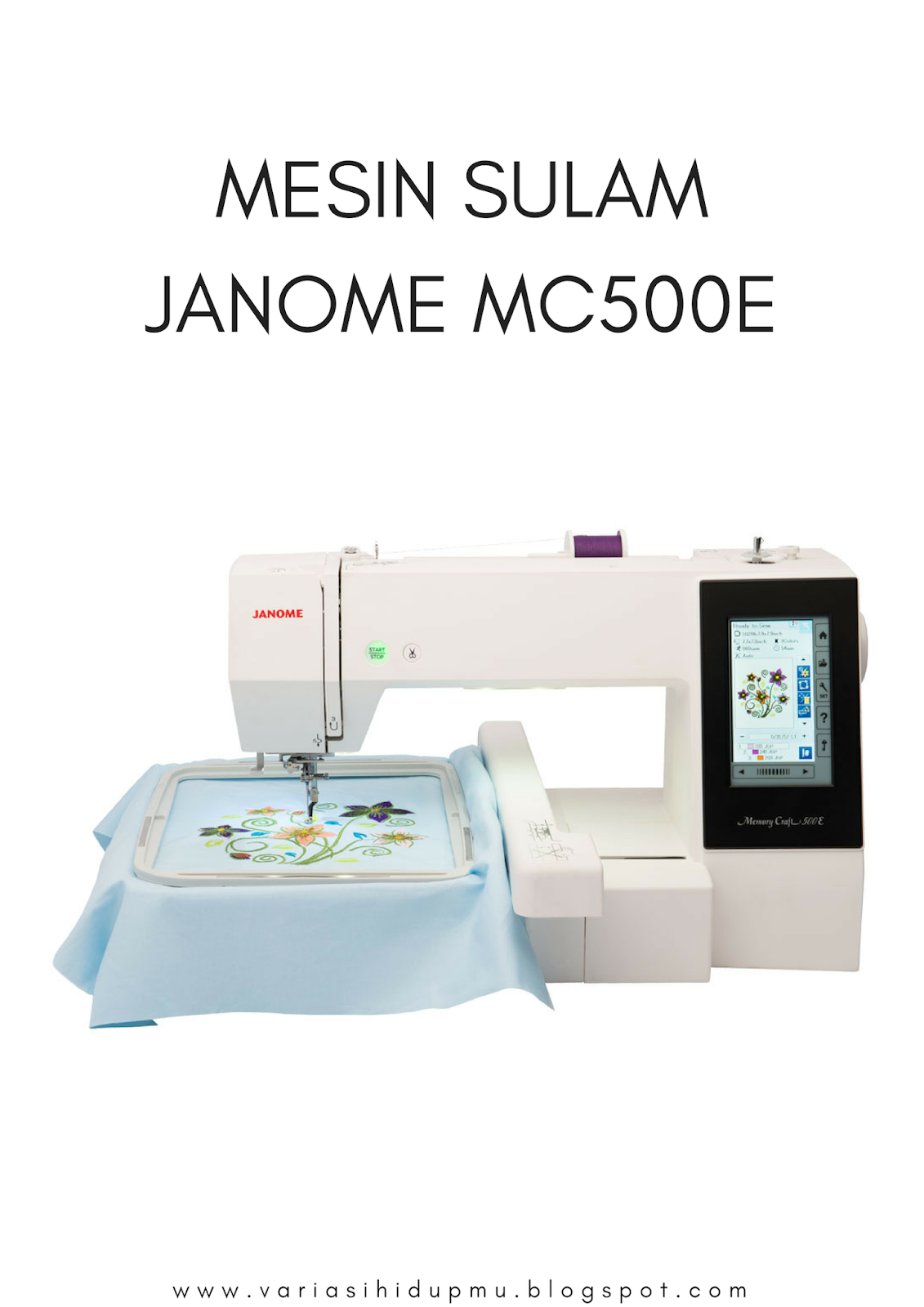 Janome Memory Craft 500E