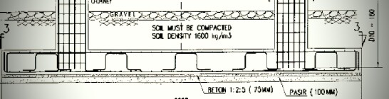 Pondasi pelat beton lajur sangat kuat