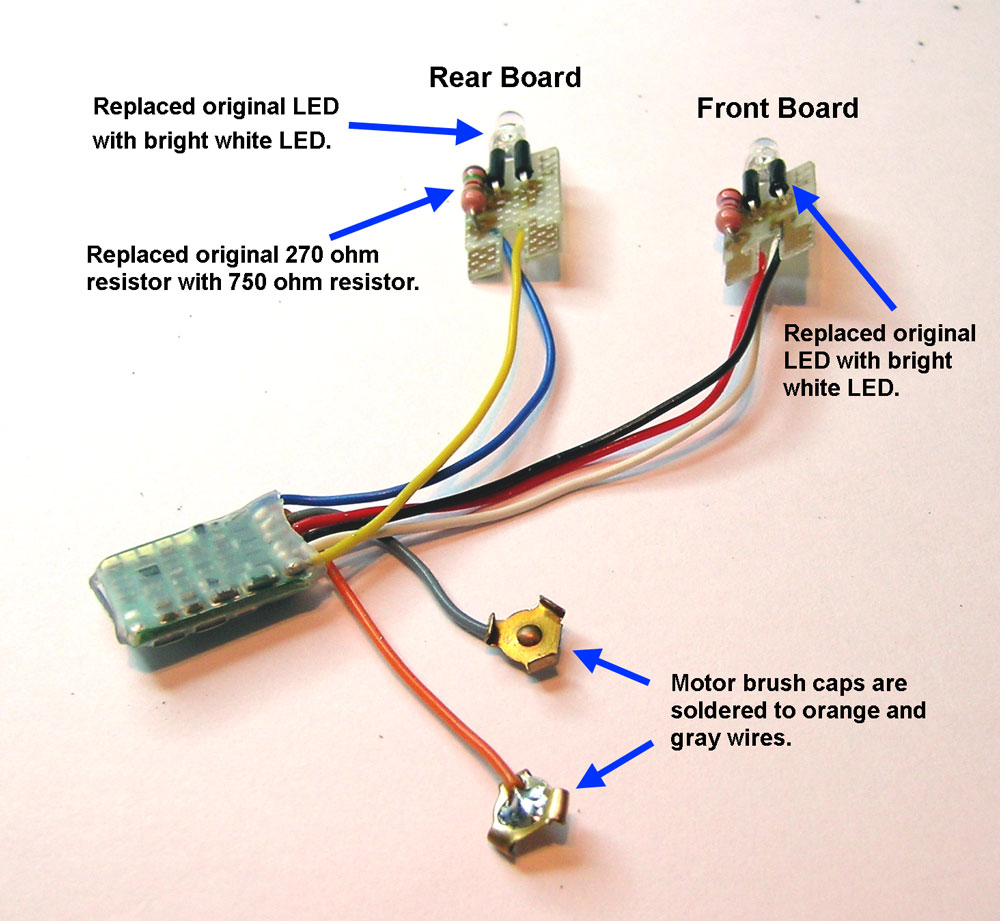 N Scale DCC Decoder Installs Zimo MX621 in a Kato SD40 or SD45