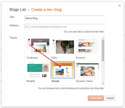  template blog bawaan blogger versi simple
