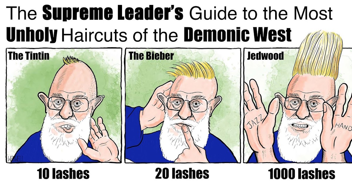 David Waywell Iranian Haircut Cartoon