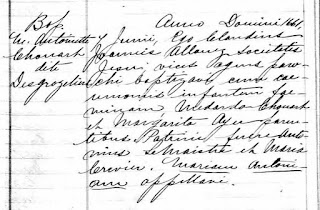 Baptism record of Marie-Antoinette Chouart