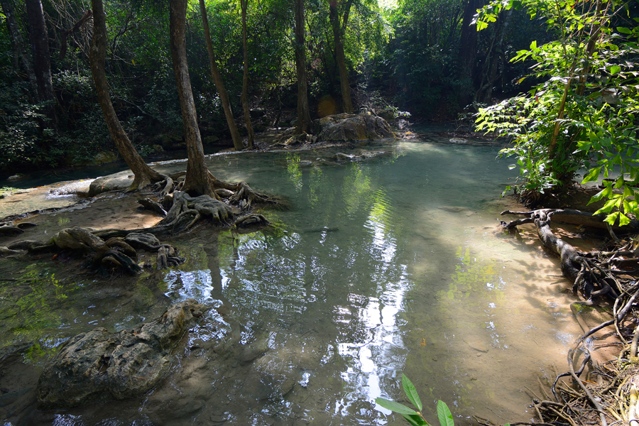 wodospady erawan wodospady erawan, kanchanaburi