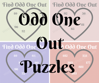 Odd One Out Number Puzzles for Kids, Teens and Adults