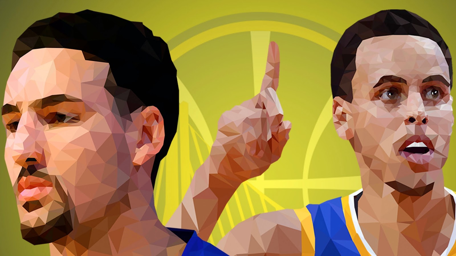 The Lowpoly Project Low Poly Art NBA Splash Brothers
