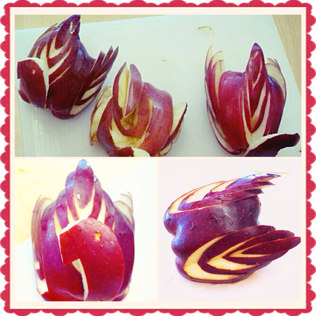 Emily's Food Art Blog ( Apple Bird Garnishes