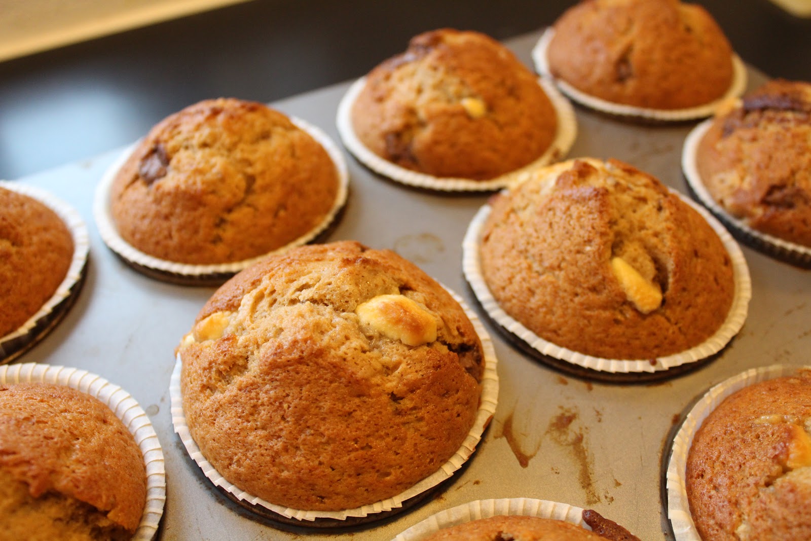Ager bager Fantastiske bananmuffins...