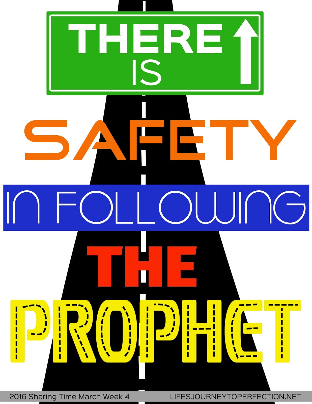 Life's Journey To Perfection 2016 LDS Sharing Time Ideas for March