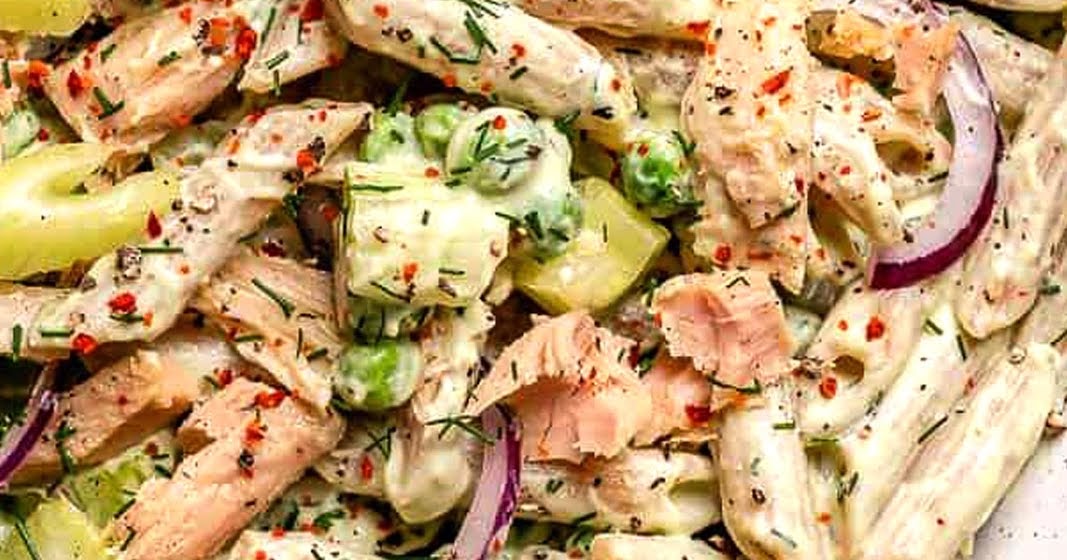 Recipes Healthy Chicken Pasta Salad with Creamy Tuna Properous Family