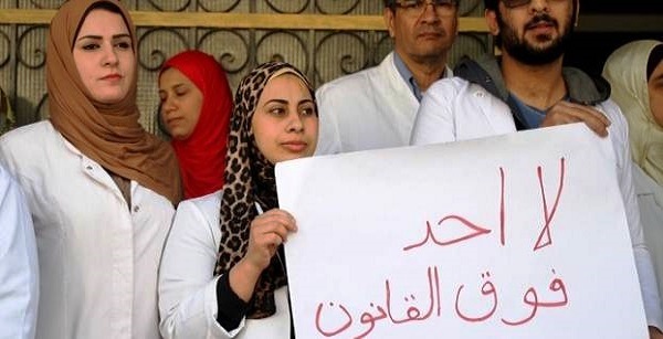 سجن تسعة أمناء شرطة في واقعة التعدي على اطباء المطرية سجن تسعة أمناء شرطة في واقعة التعدي على اطباء المطرية