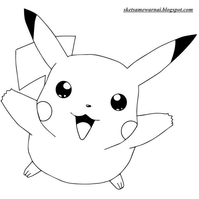 Sketsa Mewarnai Gambar Pokemon Go - Sketsa Mewarnai