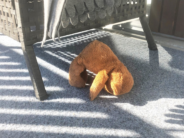 Nalle pyllistää nalle pyllistää takapuoli edellä
