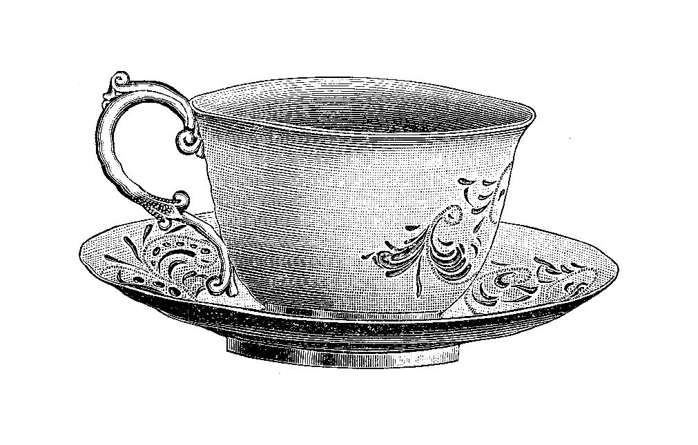 free clip art cup and saucer - photo #9