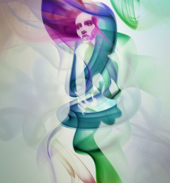 Brano Hlavac (gartier) deviantart ilustrações cores psicodélicas colagem mulheres sensuais