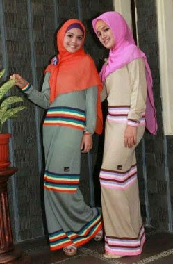Baju Gamis Dari Kain Rajut Halus Model Baju Rajut Muslim Trend Terbaru Masa Kini