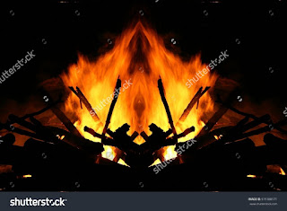 Geometric composition of fire, The witch who hides in the fire, unreal view of the feast of San Juan, traditional bonfire of San Juan,witch figure out the flames, Galicia Spanish festivals , Geometric composition of fire, The witch who hides in the fire, unreal view of the feast of San Juan, traditional bonfire of San Juan,witch figure out the flames, Galicia Spanish festivals ,