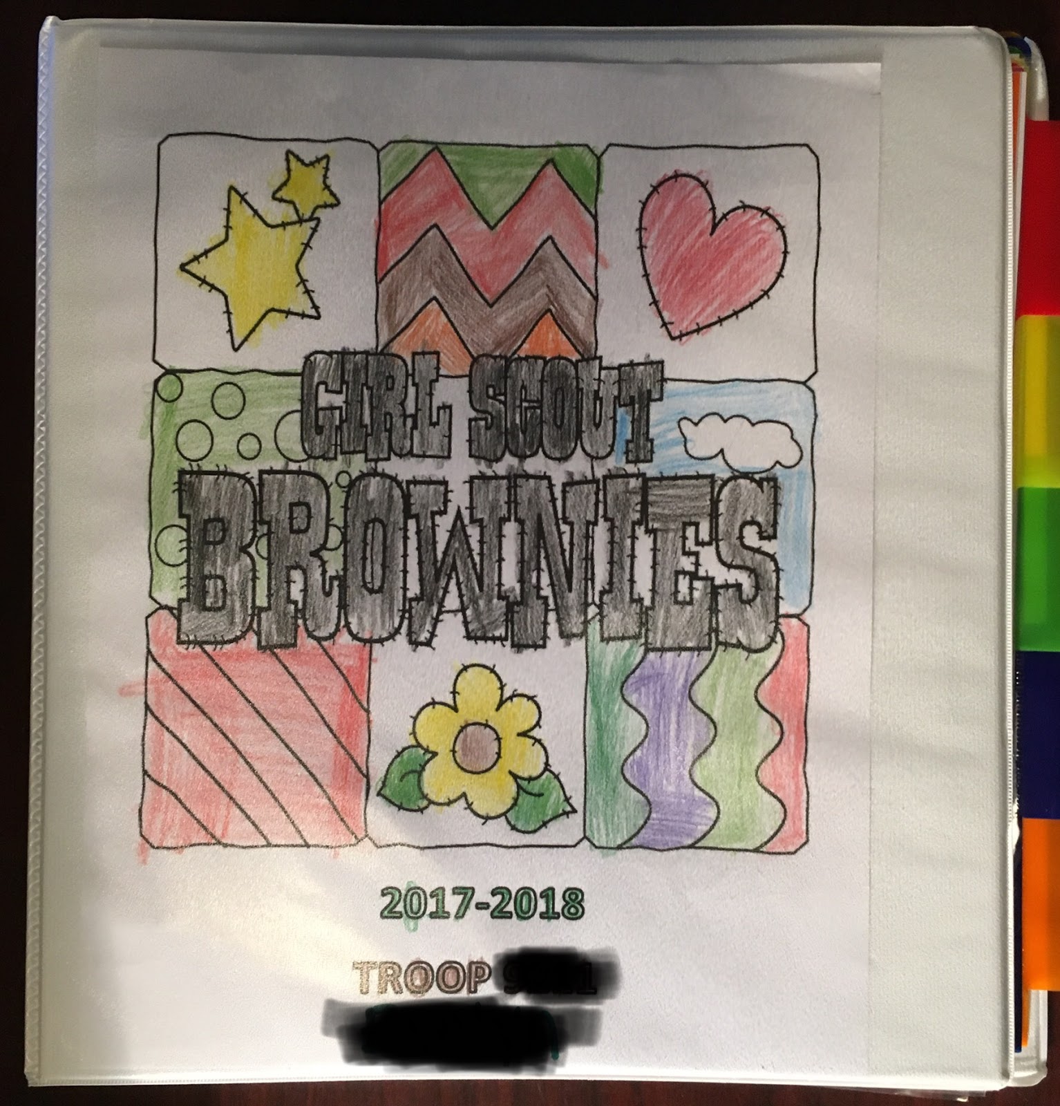 Ms Curly Texan Girl Scout Girl Binder (plus a few tips)