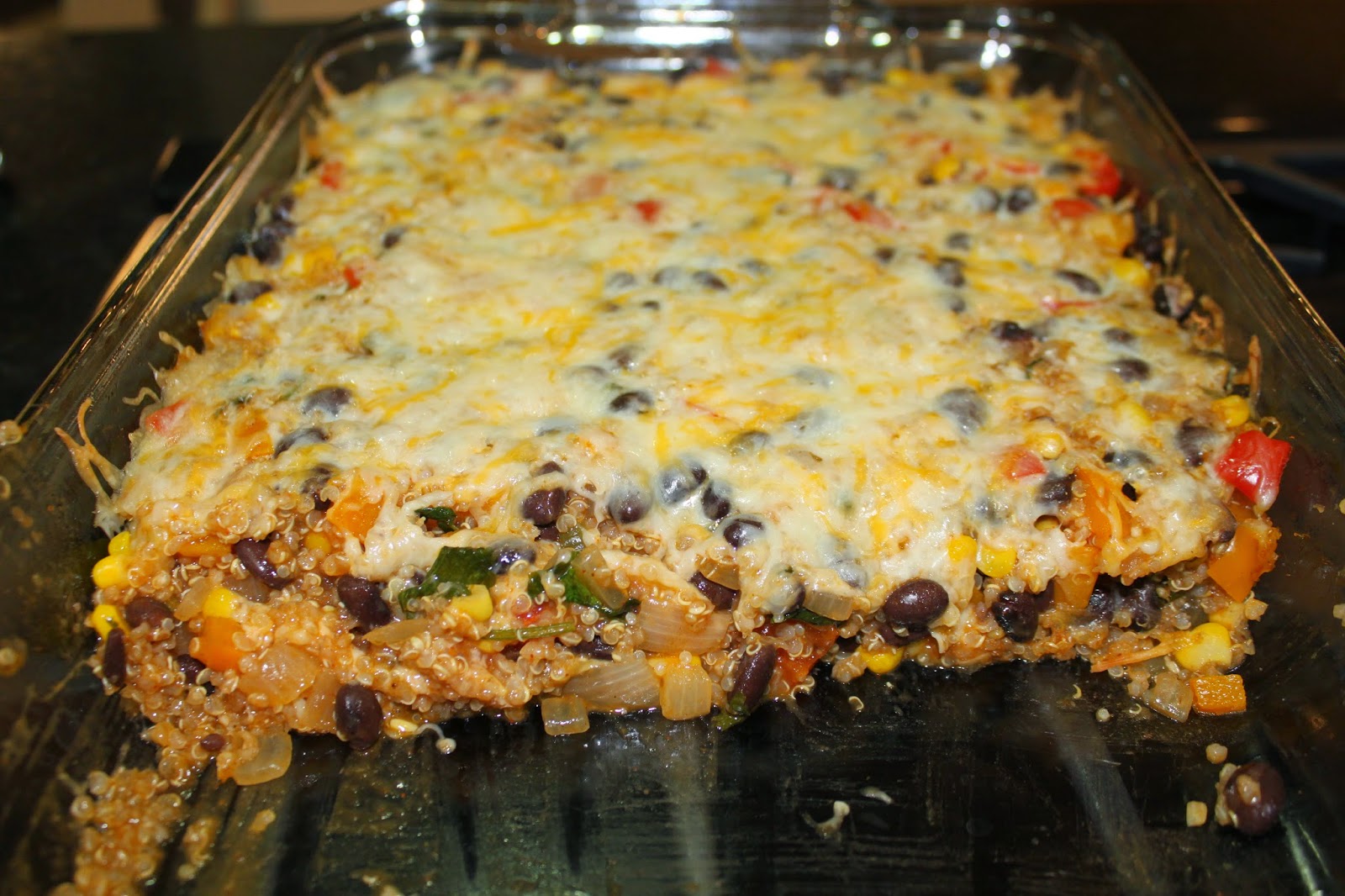 Keeping up with the Kiddos Black Bean and Quinoa Enchilada Bake