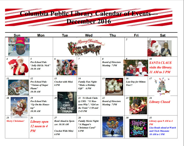 Columbia Library December Events Calendar Columbia Spy