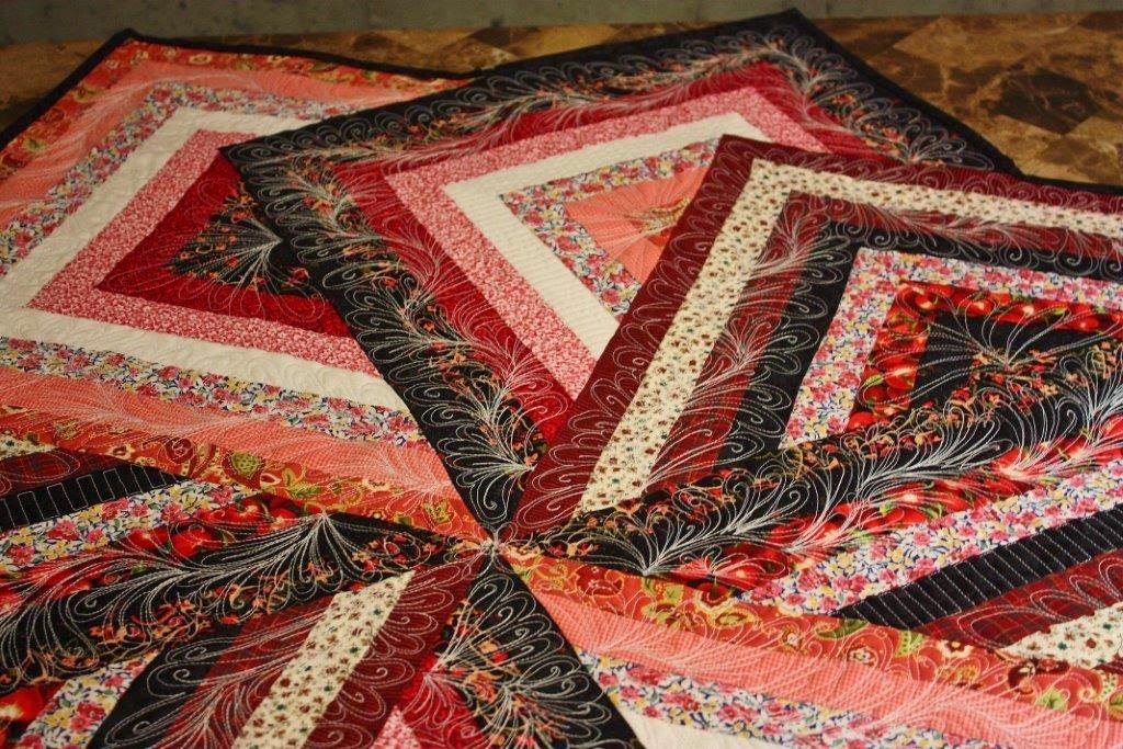Sarah Lynn's Quilting Strata Star Table Topper, Completed