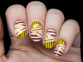 Blocked and Woven Stripes by @chalkboardnails