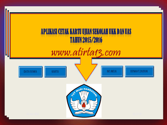 Aplikasi Cetak Otomatis Kartu Ujian Kenaikan Kelas ( Ukk ) Terbaru