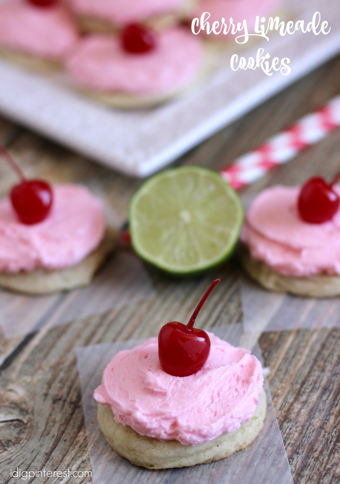 Cherry Limeade Cookies