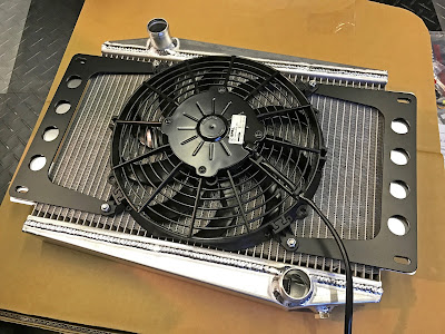 Radiator and fan assembly from Caterham Academy Car Radiator and fan assembly from Caterham Academy Car