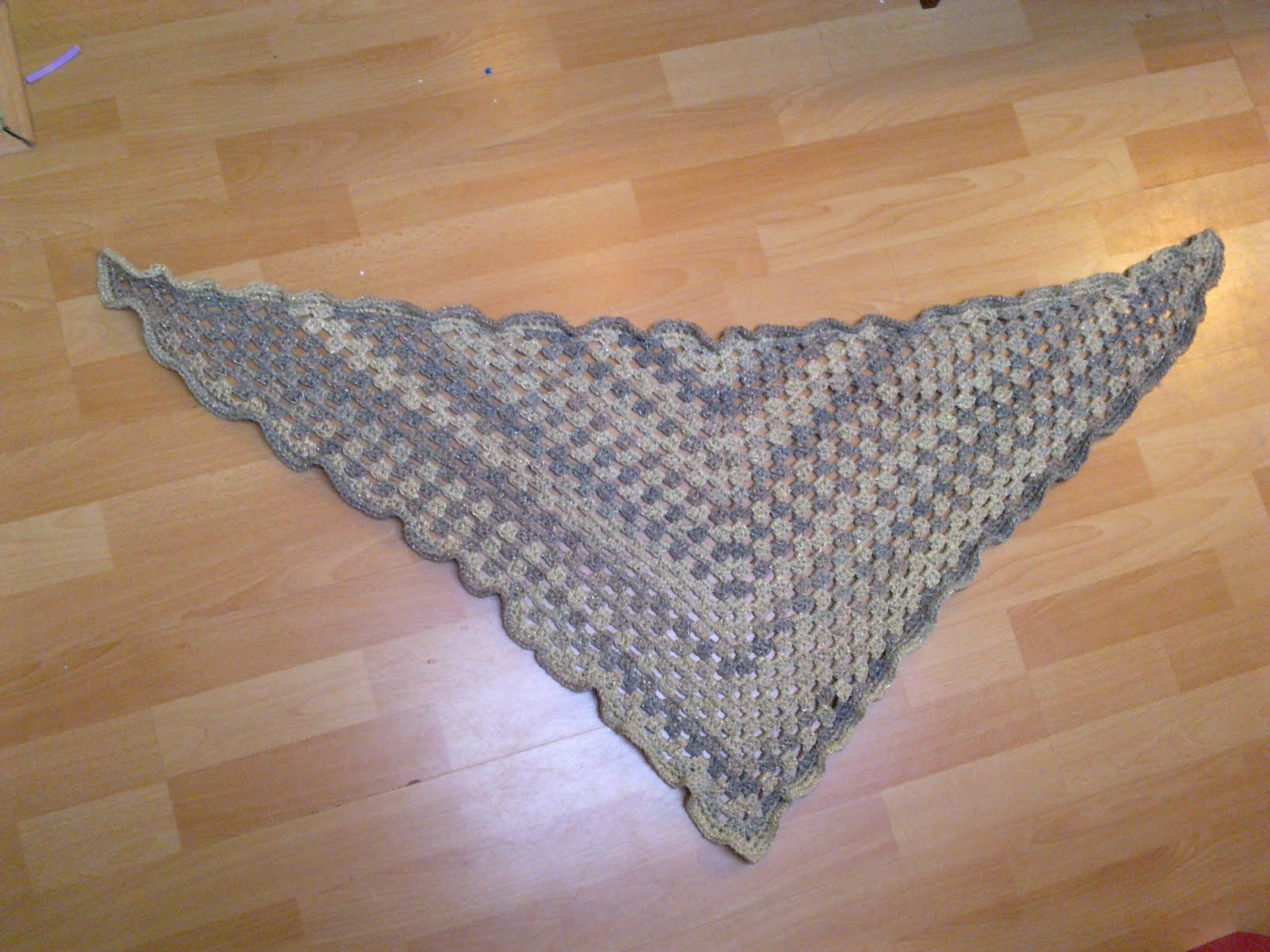 driehoek sjaal haken gratis patroon