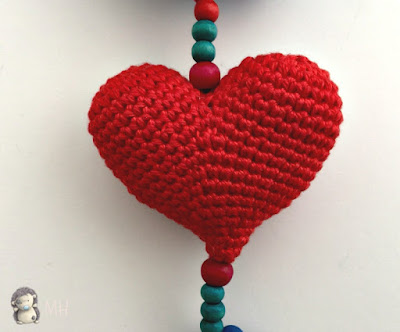 Colgante búho amigurumi