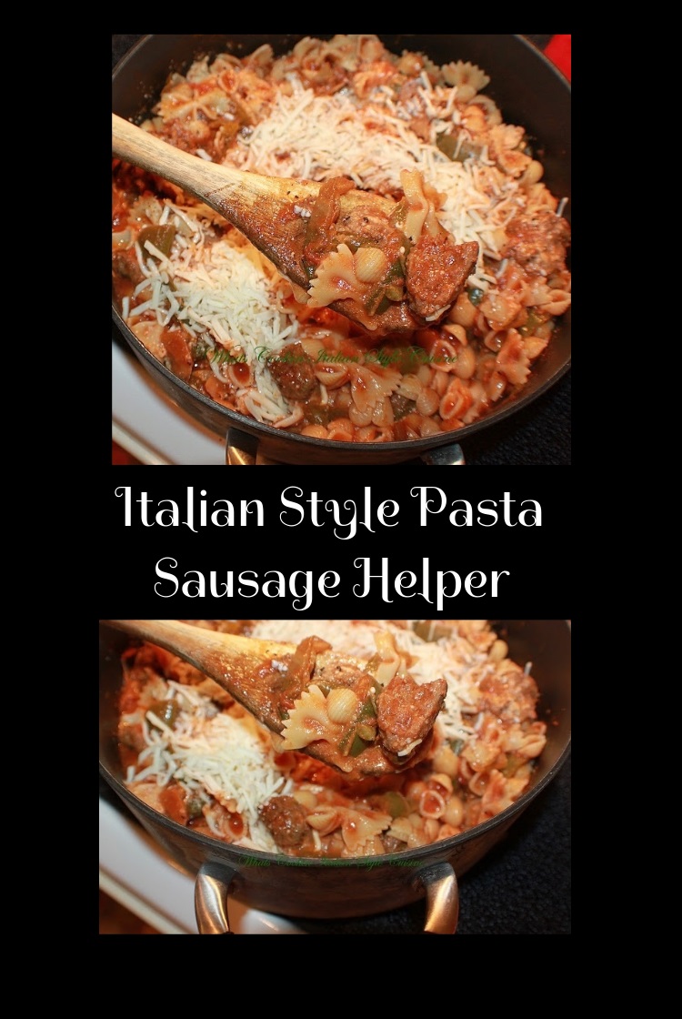 this is a one pan meal better than hamburger helper and its an all homemade sausage and pasta helper healthier with no preservative