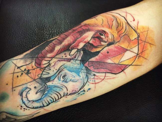 elephant art tattoo elephant art tattoo