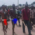 TWO MEN PARADED NAKED AFTER THEY WERE BUSTED VANDALIZING A PUMPING MACHINE IN DELTA STATE (PHOTO)