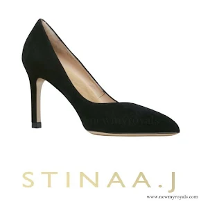 Princess Sofia wore Stinaaj Stina black suede shoes. Sofia Hellqvist Style