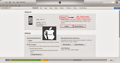 cara restore iphone offline