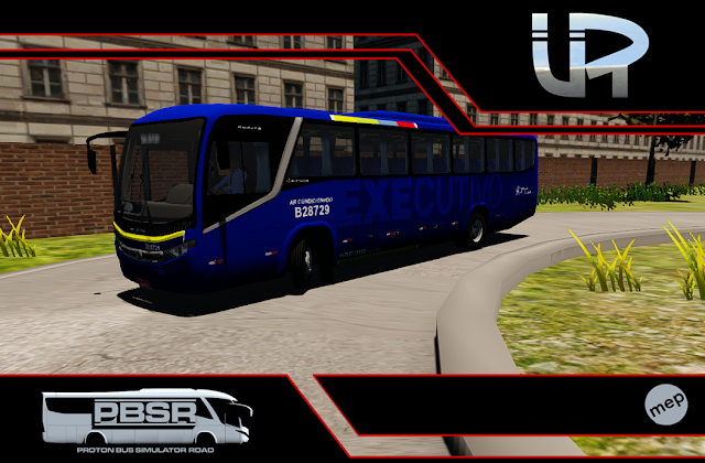 Audace Ideal Executivo Skin Proton Bus Simulator Road - Audace MB OF-1721 BT5 Viação Ideal