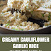 Creamy Cauliflower Garlic Rice (Vegan & Gluten Free)