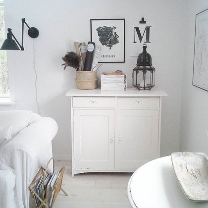 Marie's whitewashed cottage in Sweden