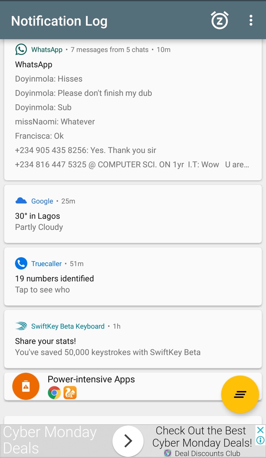 Notif Log