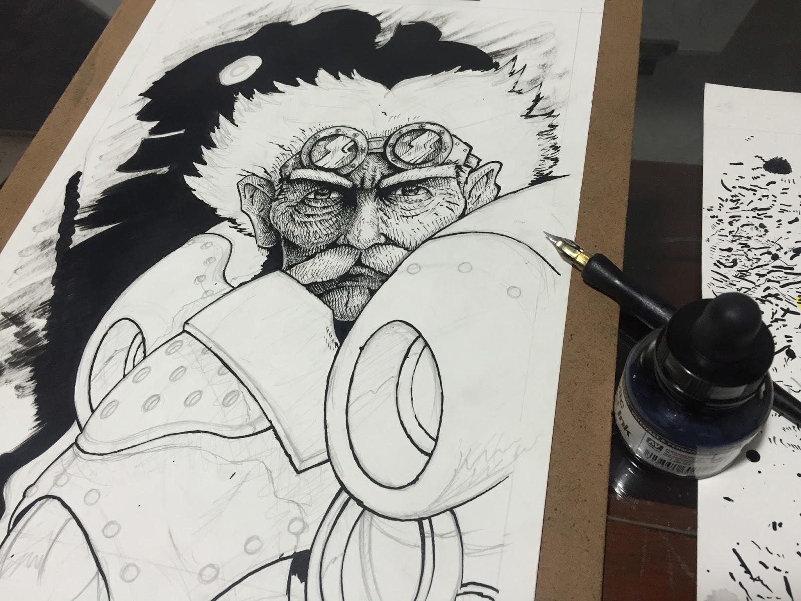 Dip Pen and Indian Ink Art Don Suratos ART