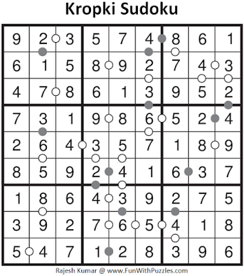 Kropki Sudoku (Fun With Sudoku #3) Solution