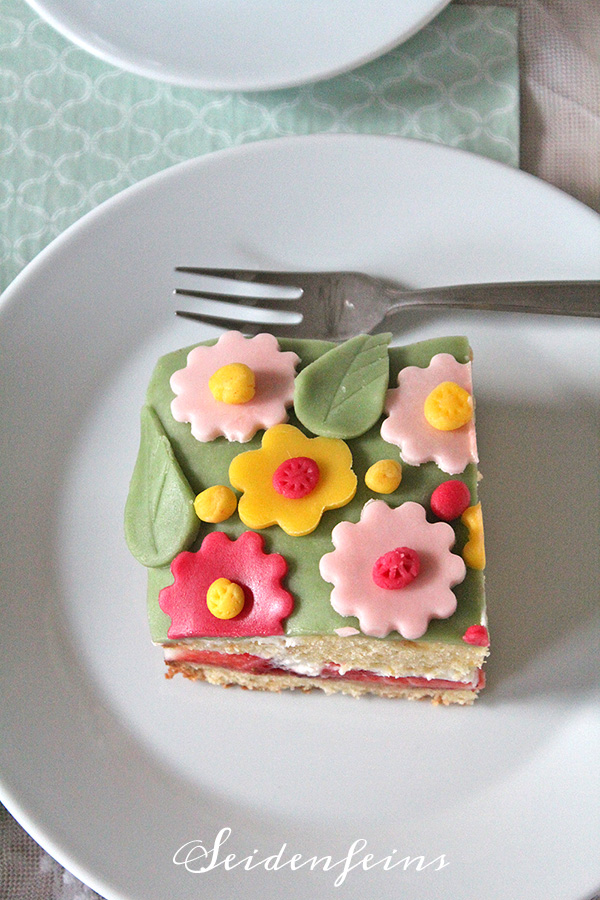 Millefleur Kuchen mit Erdbeer * recipe * millefleur cake with strawberry